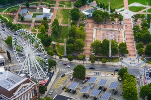 Centennial Olympic Park Atlanta GA Aerial View 6927